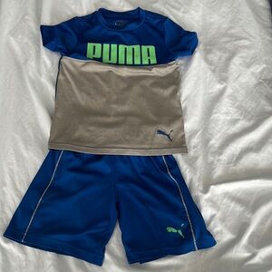 Puma boys size 4 Shirt and Short set